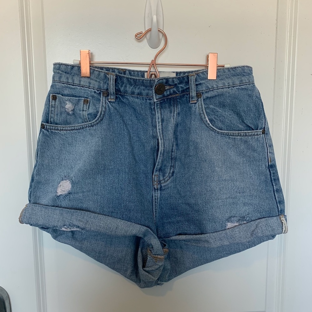 One Teaspoon Bandits High Waist Denim Short